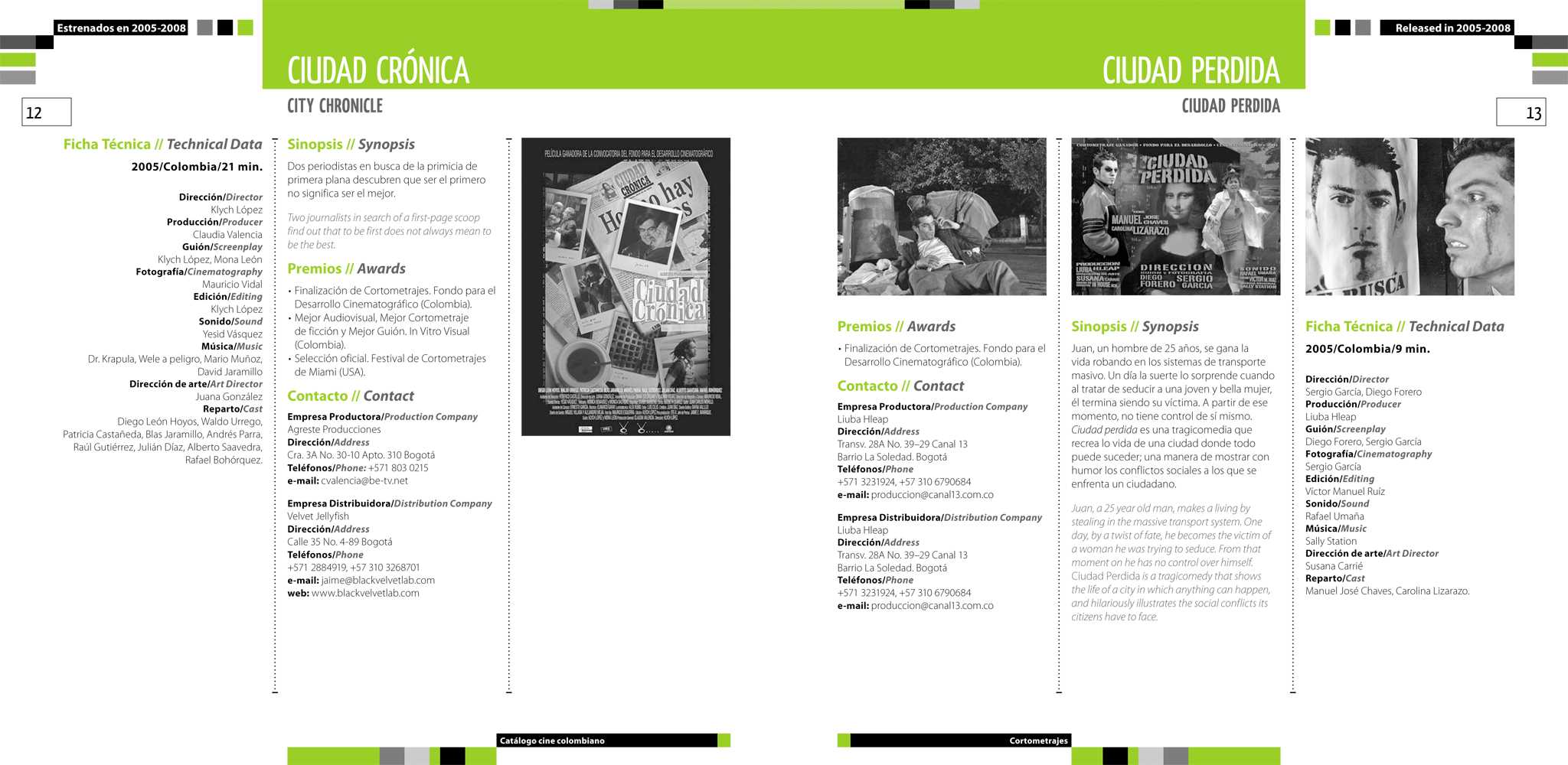Catálogo Cortometrajes 05-09